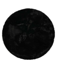 Round thick rug - Comfy plus black - overzicht, thumbnail