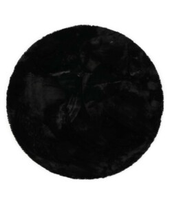 Round thick rug - Comfy plus black - overzicht