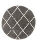 Round berber rug - Artisan grey/white - overzicht, thumbnail
