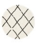 Round berber rug - Artisan white/black - overzicht, thumbnail