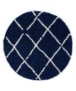 Round berber rug - Habitat navy blue/white - overzicht, thumbnail