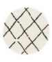 Round berber rug - Habitat white/black - overzicht, thumbnail