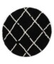 Round berber rug - Habitat black/white - overzicht, thumbnail