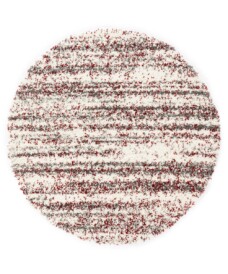Round berber rug - Artisan Essa grey/red - overzicht, thumbnail