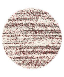 Round berber rug - Artisan Essa grey/red - overzicht, thumbnail