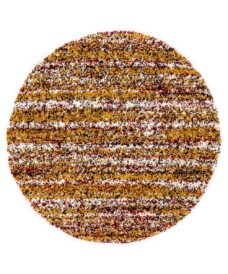 Round berber rug - Artisan Essa multi/ochre yellow - overzicht, thumbnail