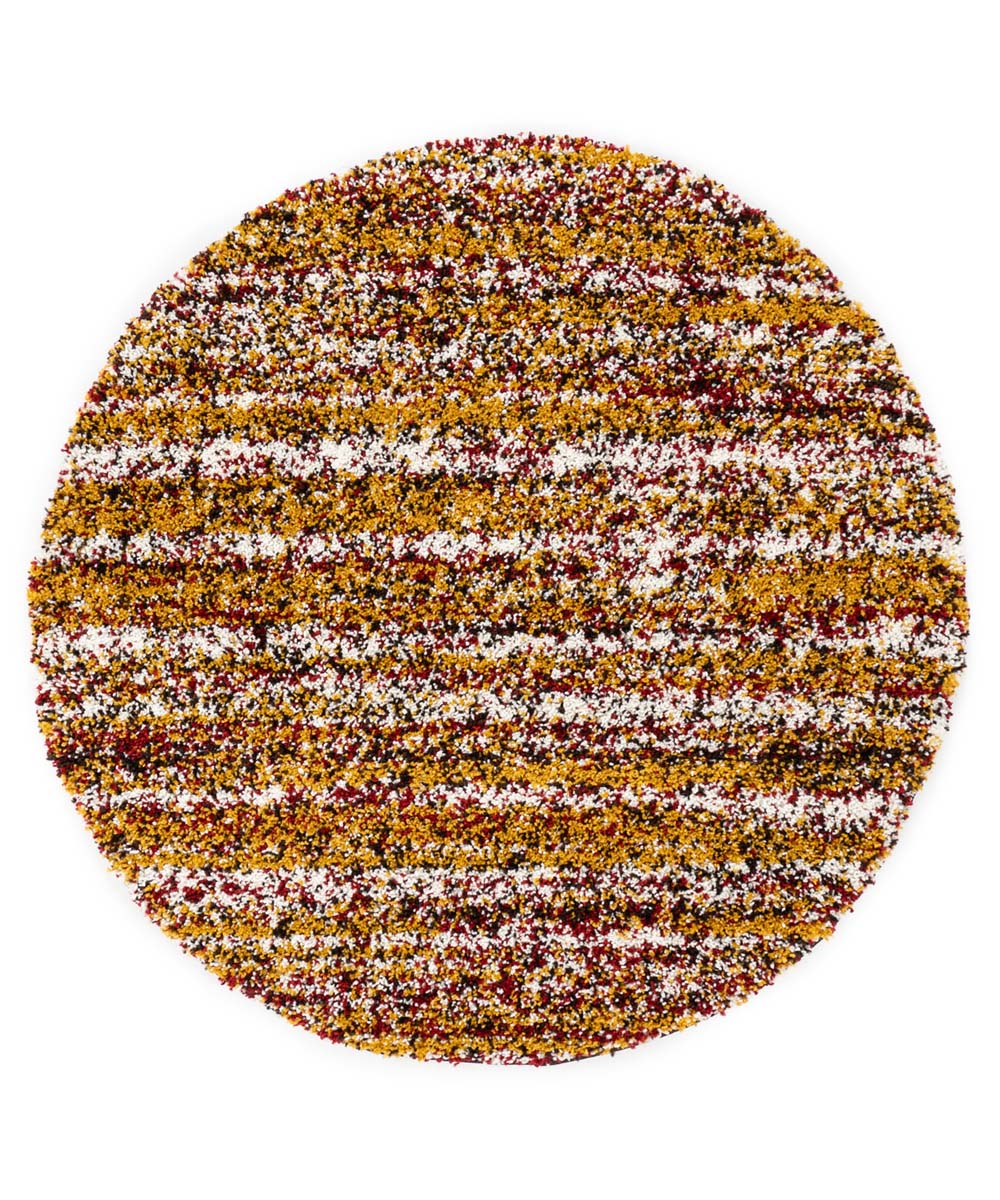 Round berber rug - Artisan Essa multi/ochre yellow - overzicht Round berber rug - Artisan Essa multi/ochre yellow - overzicht