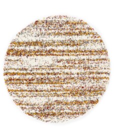 Round berber rug - Artisan Essa white/multi - overzicht, thumbnail