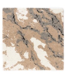 Square marble rug - Marble Artisan beige - overzicht, thumbnail