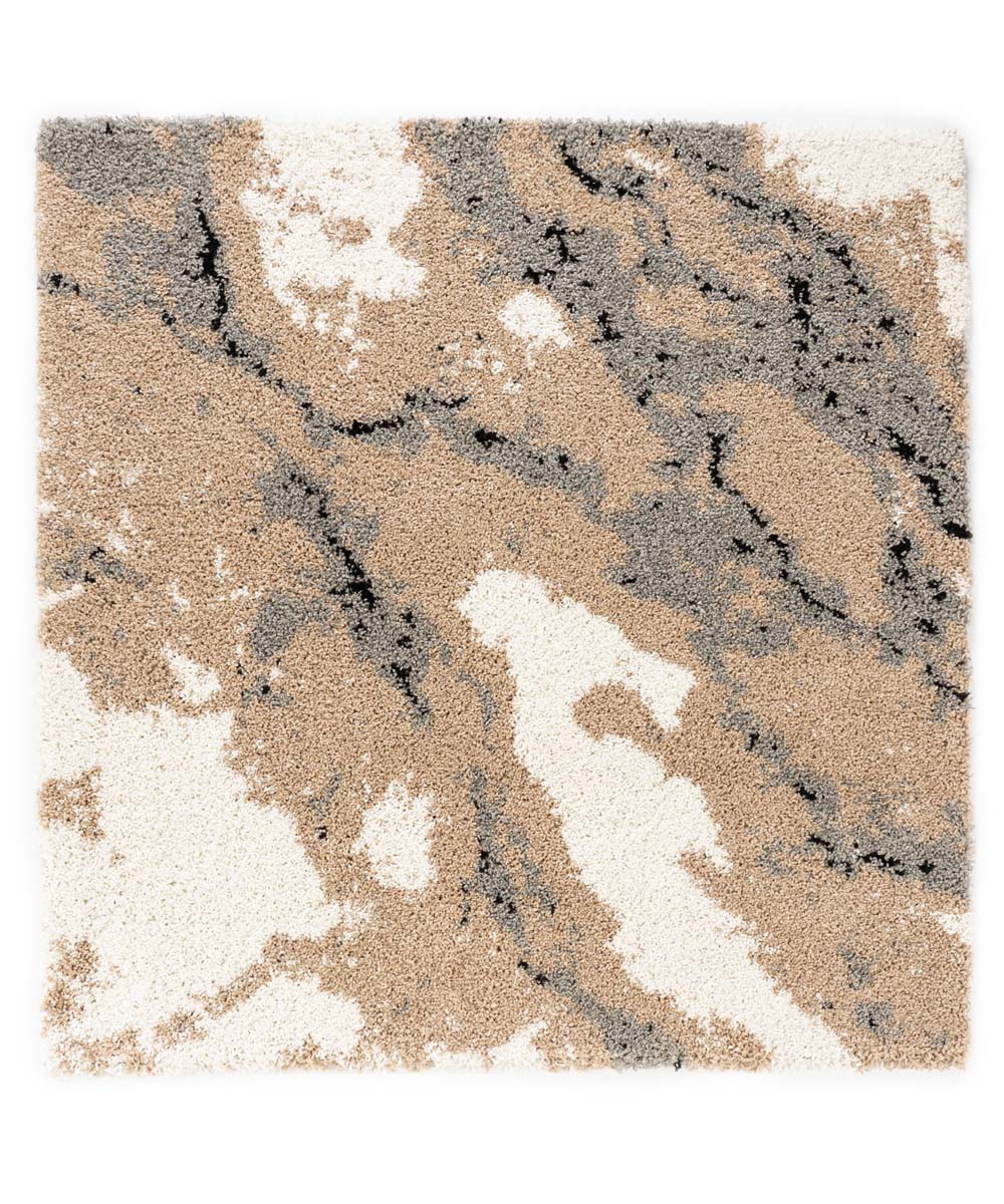 Square marble rug - Marble Artisan beige - overzicht Square marble rug - Marble Artisan beige - overzicht