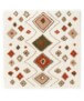 Square boho rug​ - Artisan white/multi - overzicht, thumbnail