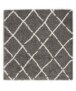 Square berber rug - Artisan grey/white - overzicht, thumbnail