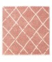 Square berber rug - Artisan pink/white - overzicht, thumbnail