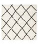 Square berber rug - Artisan white/black - overzicht, thumbnail