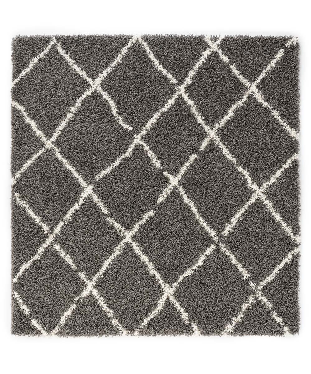 Square berber rug - Habitat grey/white - overzicht Square berber rug - Habitat grey/white - overzicht