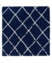 Square berber rug - Habitat navy blue/white - overzicht, thumbnail