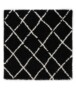 Square berber rug - Habitat black/white - overzicht, thumbnail