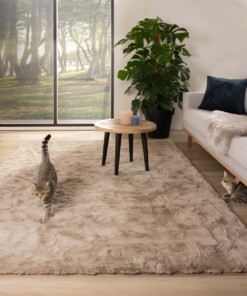 Fluffy rug - Comfy plus taupe - sfeer