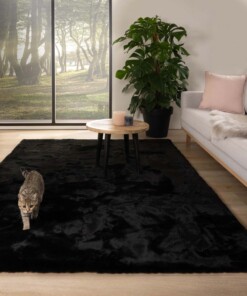 Fluffy rug - Comfy plus black - sfeer