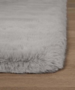 Square thick rug - Comfy plus light grey - close up, thumbnail