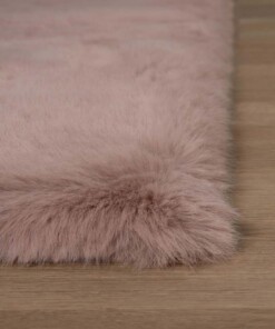 Square thick rug - Comfy plus pink - close up, thumbnail