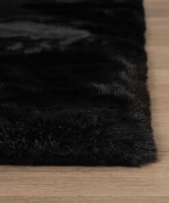 Square thick rug - Comfy plus black - close up, thumbnail