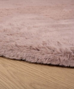 Round thick rug - Comfy plus pink - close up, thumbnail