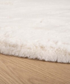 Round thick rug - Comfy plus white - close up, thumbnail