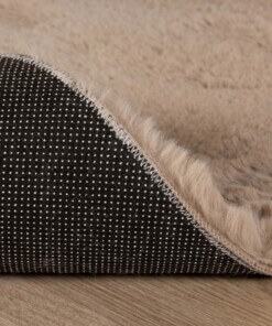 Kids rug sheep - Fluffy taupe - close up, thumbnail