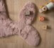 Kids rug whale - Fluffy pink - close up, thumbnail