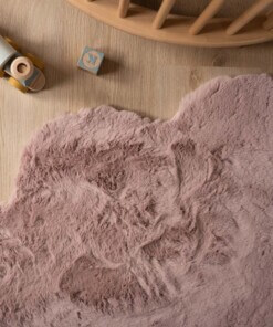 Childrens rug cloud - Fluffy pink - close up, thumbnail Childrens rug cloud - Fluffy pink - close up, thumbnail