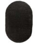Thick oval rug​ - Cozy Shaggy dark grey - overzicht, thumbnail