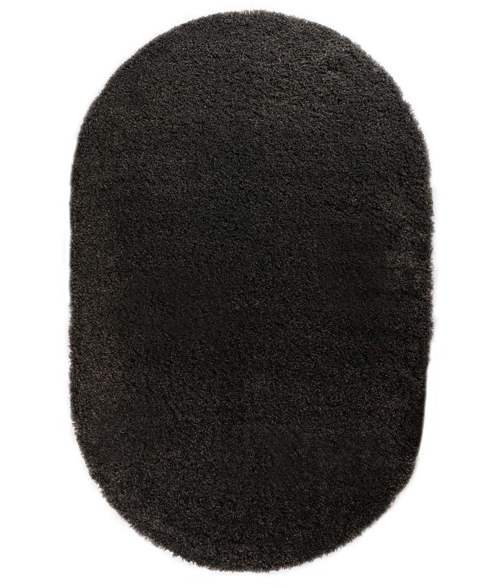 Thick oval rug - Cozy Shaggy dark grey - overzicht Thick oval rug - Cozy Shaggy dark grey - overzicht