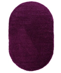 Thick oval rug​ - Cozy Shaggy purple - overzicht, thumbnail