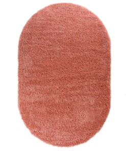 Thick oval rug​ - Cozy Shaggy pink - overzicht