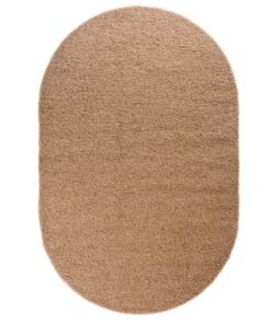 Thick oval rug​ - Shaggy Trend beige - overzicht, thumbnail