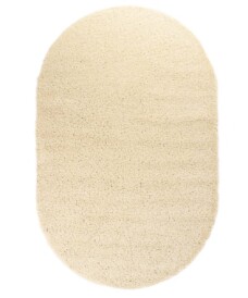 Thick oval rug​ - Shaggy Trend cream - overzicht, thumbnail