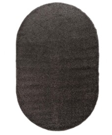 Thick oval rug​ - Shaggy Trend grey - overzicht, thumbnail