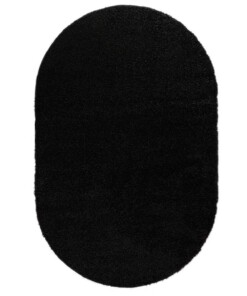 Thick oval rug​ - Shaggy Trend black - overzicht