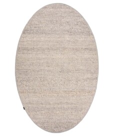 Oval wool rug - Lett light grey - overzicht, thumbnail