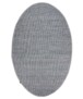 Oval wool rug - Lett steel blue - overzicht, thumbnail