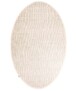 Oval wool rug - Lett white - overzicht, thumbnail