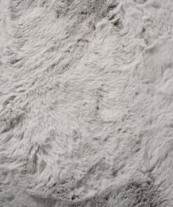 Thick oval rug​ - Comfy plus light grey - close up, thumbnail
