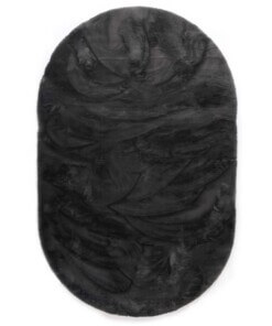 Thick oval rug​ - Comfy plus dark grey - overzicht, thumbnail