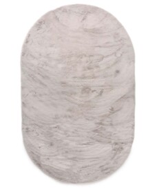 Thick oval rug​ - Comfy plus light grey - overzicht, thumbnail