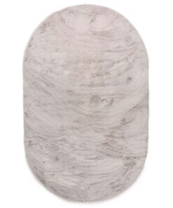 Thick oval rug​ - Comfy plus light grey - overzicht
