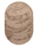 Thick oval rug​ - Comfy plus taupe - overzicht, thumbnail