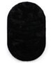 Thick oval rug​ - Comfy plus black - overzicht, thumbnail