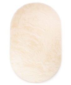 Thick oval rug​ - Comfy plus cream - overzicht, thumbnail