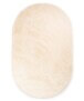 Thick oval rug​ - Comfy plus cream - overzicht, thumbnail